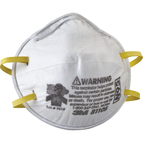 8110S Particulate Respirators, N95, NIOSH Certified, Small Industrial Sales