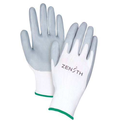 Gants l&eacute;gers enduits et respirants, 8/Moyen, R&ecirc;vetement Mousse de nitrile, Calibre 13, Enveloppe en Polyester Industrial Sales