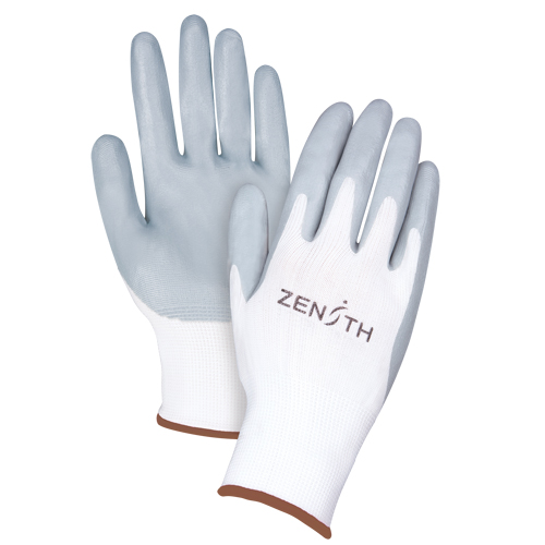 Lightweight Breathable Coated Gloves, 9/Large, Foam Nitrile Coating, 13 Gauge, Polyester Shell Industrial Sales