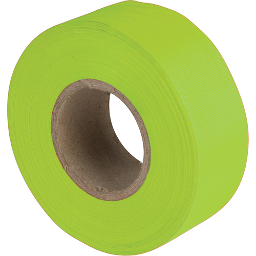Rubans pour signalisation, 1,1875" la x 150' lo, Lime fluorescent Industrial Sales