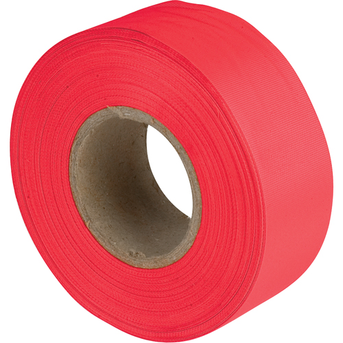 Rubans pour signalisation, 1,2" la x 300' lo, Rouge Industrial Sales