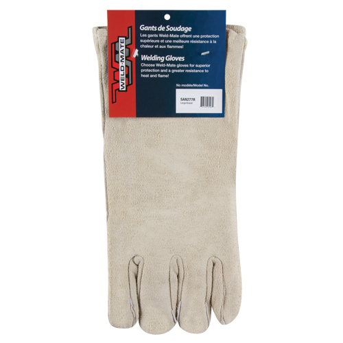 Gants de soudeur de premi&egrave;re qualit&eacute;, Cuir de vache refendu, Taille Grand Industrial Sales