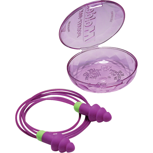 Rockets&reg; Reusable Earplugs, Corded, Bulk - Plastic Case, 27 dB NRR, One-Size Industrial Sales