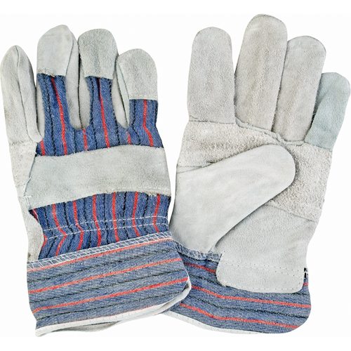 Standard-Duty Patch Palm Fitters Gloves, X-Large, Split Cowhide Palm, Cotton Inner Lining Industrial Sales