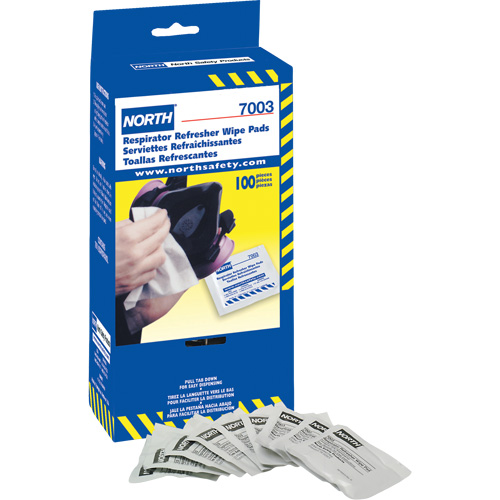Lingettes rafraîchissantes pour respirateur North, Lingettes Industrial Sales