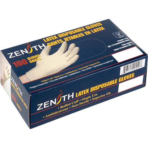 Premium Sensitive Skin Examination Gloves, Small, Latex, 4-mil, Powder-Free, Natural Industrial Sales