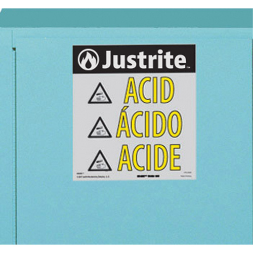 Armoires de s&eacute;curit&eacute; pour acides & produits corrosifs avec doublure ChemCor, 22 gal., 35" x 35" x 22" Industrial Sales