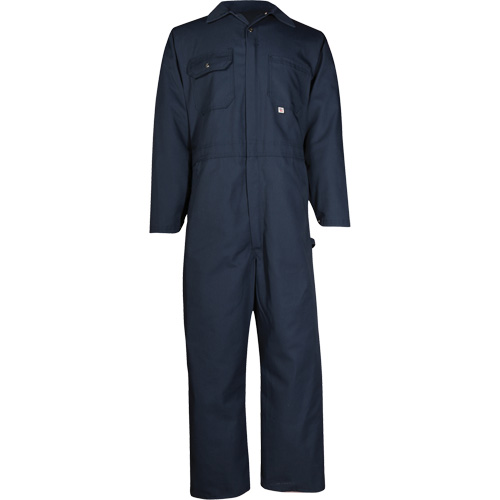 Coveralls, Men's, Navy Blue, Size 54 (Tall) Industrial Sales