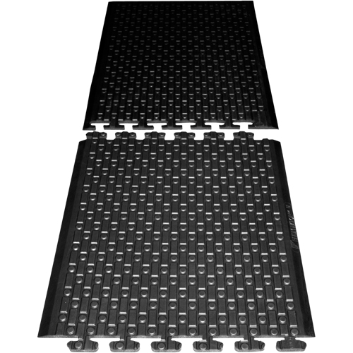 Rejuvenator Connect No. 502 Matting, Polyurethane, 3' W x 3' L, 5/8" Thick, Black Industrial Sales