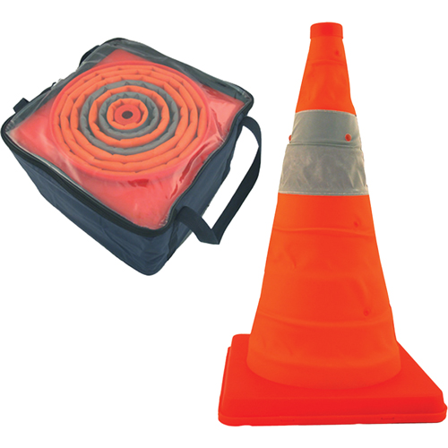 Balises repliables Pack & Pop, 28" h, Orange Industrial Sales