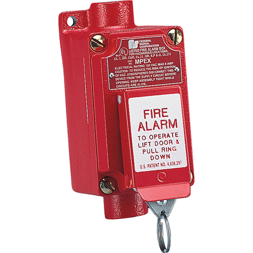 Explosion-proof Fire Alarm Pull Station (mpex) Two-step Operation Prevents Accidental Activation Industrial Sales