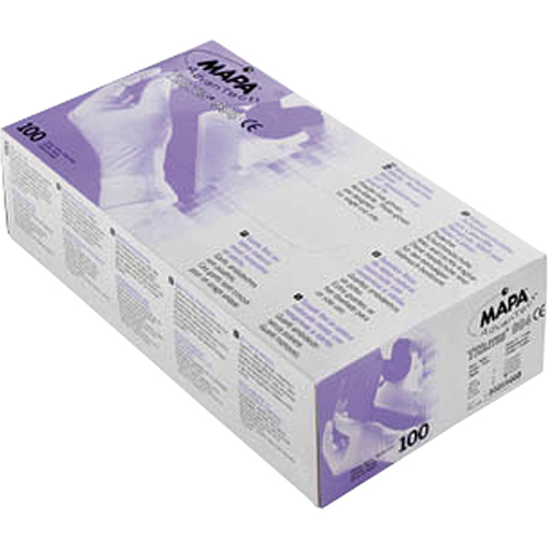 Gants en polym&egrave;re triple couche Trilites, Petit, Latex/N&eacute;opr&egrave;ne/Nitrile, 6 mils, Sans poudre, Mauve Industrial Sales