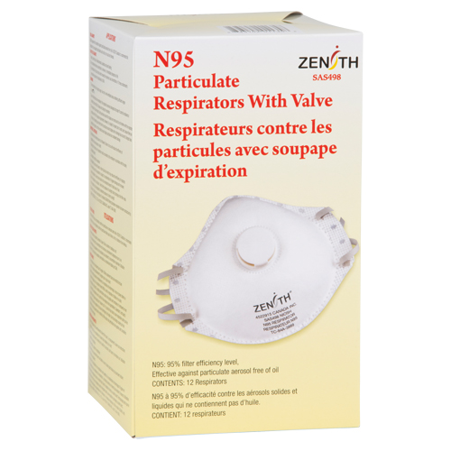 Respirateur contre les particules, N95, Certifi&eacute; NIOSH, Moyen/grand Industrial Sales