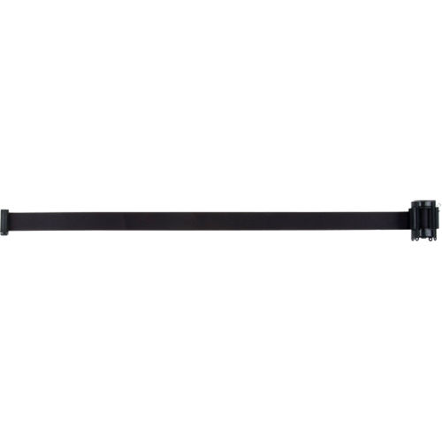 Cartouche de ruban pour assembler votre propre barri&egrave;re de contr&ocirc;le des foules, 12', Ruban Noir Industrial Sales