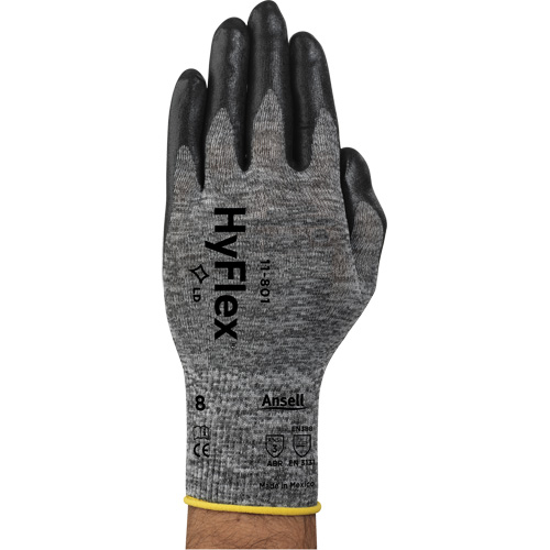 Hyflex&reg; 11-801 Gloves, 7/Small, Foam Nitrile Coating, 15 Gauge, Nylon Shell Industrial Sales