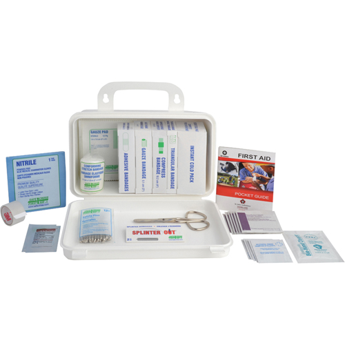 Trousse sp&eacute;cialis&eacute;e pour l'Ontario - Trousse de premiers soins pour camion, Dispositif m&eacute;dical Classe 1, Boîte en m&eacute;tal Industrial Sales