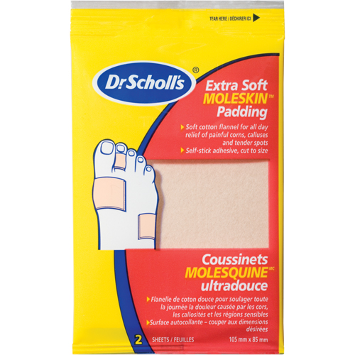 Tampons Moleskin Plus de Dr Scholl's Industrial Sales