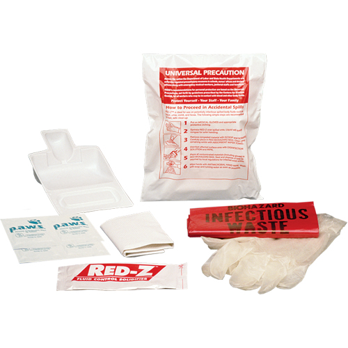 Trousses de nettoyage de d&eacute;versements liquides, Mati&egrave;res dangereuses, Sac Industrial Sales