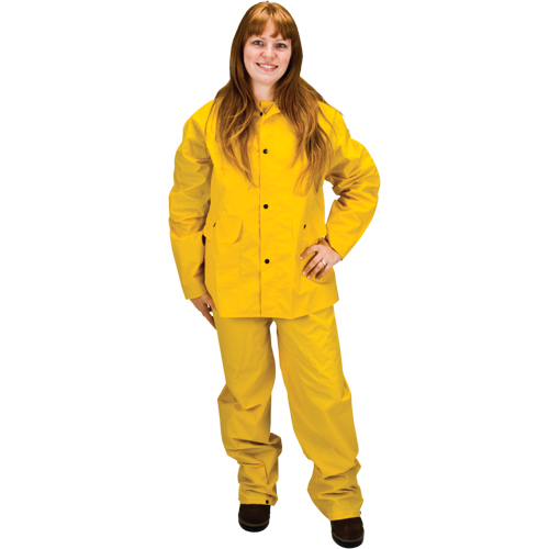 RZ100 Rain Suit, Polyester/PVC, 2X-Large, Yellow Industrial Sales