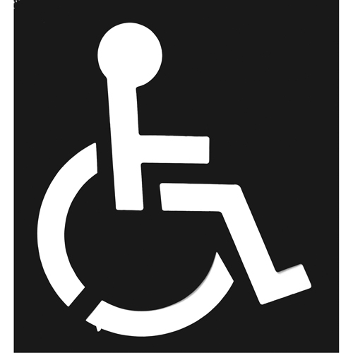 Parking Lot Stencils, English, 37" x 43" Industrial Sales