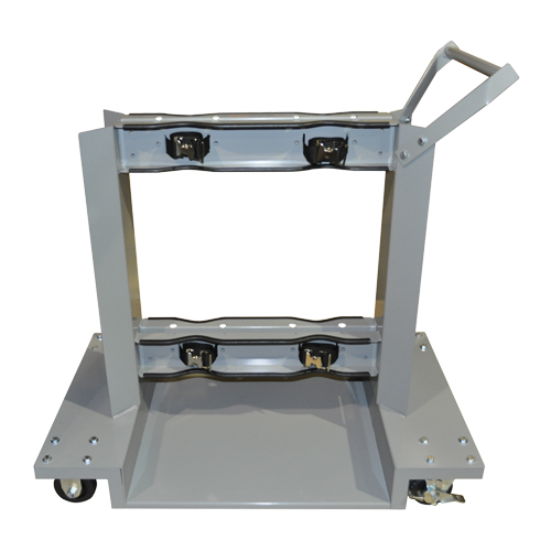 Supports mobiles pour bouteilles, Roues Polyol&eacute;fine, Base de 24" la x 40" lo, 1600 lb Industrial Sales