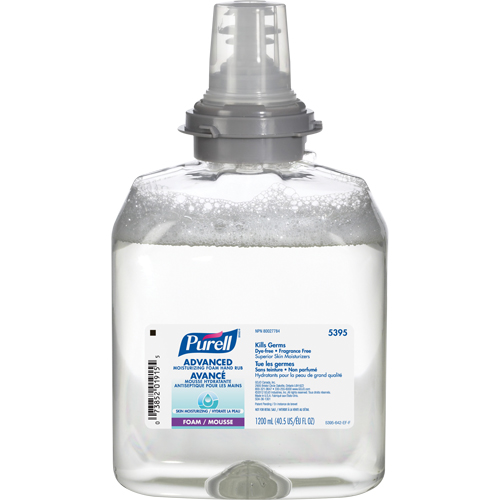 TFX Advanced Moisturizing Foam Hand Sanitizer, 1200 ml, Cartridge Refill, 70% Alcohol Industrial Sales