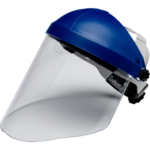 Harnais de t&ecirc;te avec visi&egrave;re, Polycarbonate, Suspension Rochet Industrial Sales
