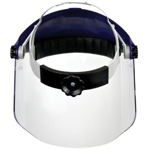 Harnais de t&ecirc;te avec visi&egrave;re, Polycarbonate, Suspension Rochet Industrial Sales