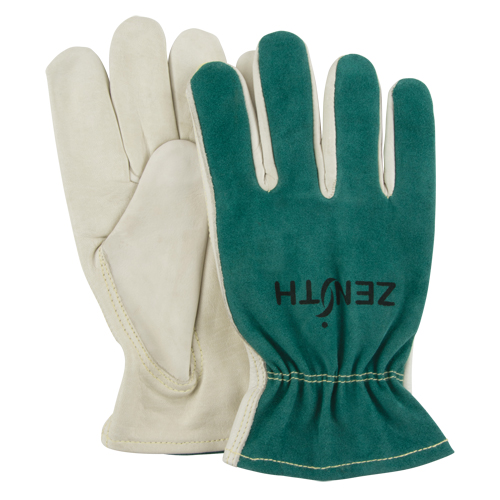 Driver's Gloves, Medium, Grain Cowhide Palm Industrial Sales