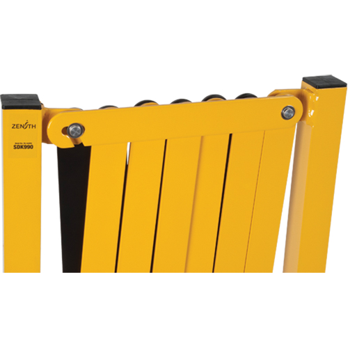 Barri&egrave;re extensible, 37" h x 11' lo, Noir/Jaune Industrial Sales
