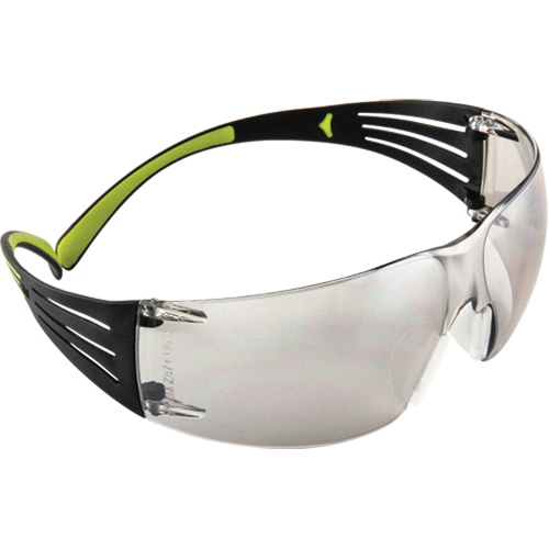 Lunettes de s&eacute;curit&eacute; SecureFit s&eacute;rie 400, Lentille Miroir int&eacute;rieur/ext&eacute;rieur, Anti-&eacute;gratignures, ANSI Z87+/R&eacute;pond ou surpasse la norme CSA Z94.3 Industrial Sales