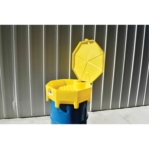 Entonnoir avec couvercle pour baril Global Ultra-Drum Funnel, 5 gal. Industrial Sales