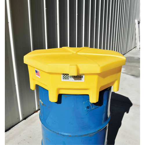 Entonnoir avec couvercle pour baril Global Ultra-Drum Funnel, 5 gal. Industrial Sales