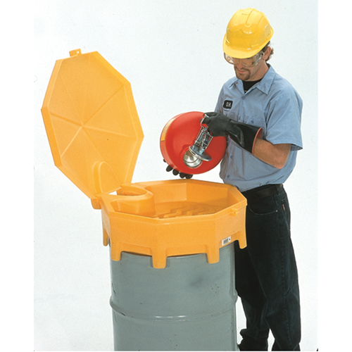 Entonnoir avec couvercle pour baril Global Ultra-Drum Funnel, 5 gal. Industrial Sales