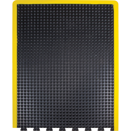 Anti-Fatigue Dome Matting, Bubbled, 3' x 4' x 1/2", Black, Rubber Industrial Sales