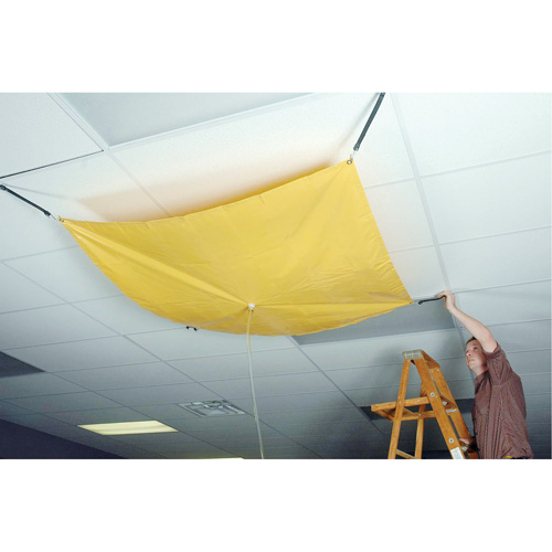 Ultra-Drip Diverter&reg; Roof Drip Diverter, 10' L x 10' W, Vinyl Industrial Sales