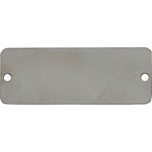 &eacute;tiquettes vierges, Acier inoxydable, 2" la x 1" h Industrial Sales