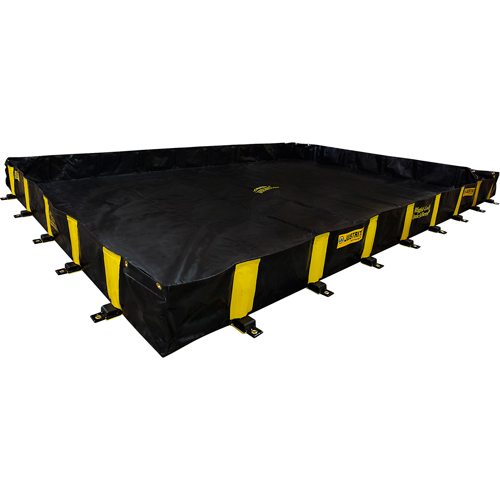 Bermes Rigid-Lock QuickBerm, Capacit&eacute; 2990 gal. US, 20' la x 20' lo x 12" h, Paroi &agrave; piquets Industrial Sales