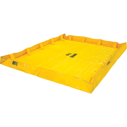QuickBerm&reg; Lite Containment Berm, 398 US gal. Capacity, 8' W x 10' L x 8" H, Snap-Up Bracket Industrial Sales