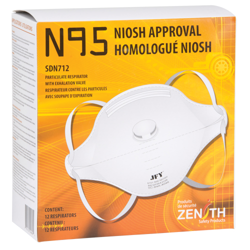 Respirateur contre les particules, N95, Certifi&eacute; NIOSH, Moyen/grand Industrial Sales
