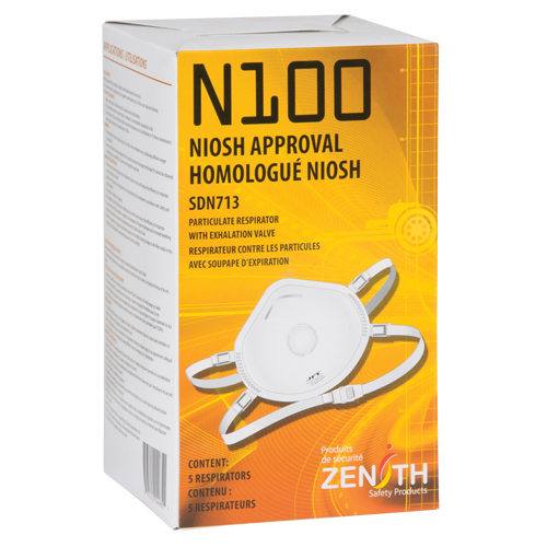 Respirateur contre les particules, N100, Certifi&eacute; NIOSH, Moyen/grand Industrial Sales