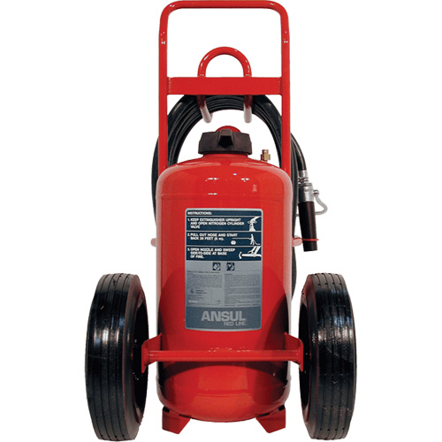 Extincteurs Red Line sur roues, BC, Capacit&eacute; 125 lb Industrial Sales