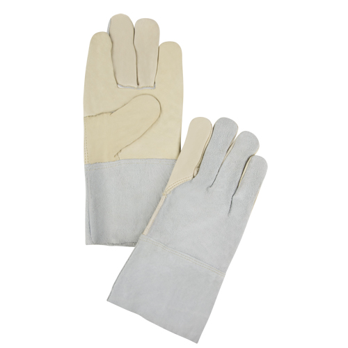 Standard-Duty Work Gloves, 2X-Large, Grain Cowhide Palm Industrial Sales