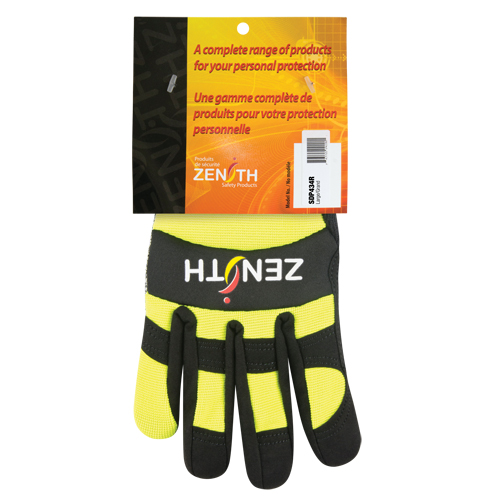 Gants de m&eacute;canicien ZM500 haute visibilit&eacute; r&eacute;sistants aux coupures, Paume PEHP, Taille 2T-Grand Industrial Sales