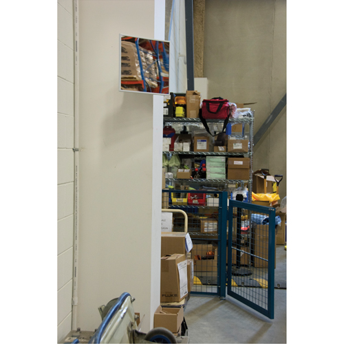 Flat Mirror, 18" H x 30" W, Framed Industrial Sales