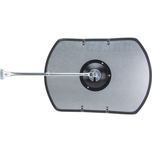 Roundtangular Convex Mirror with Telescopic Arm, 12" H x 18" W, Indoor/Outdoor Industrial Sales