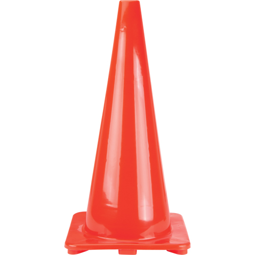 C&ocirc;nes de signalisation, 28", Orange Industrial Sales