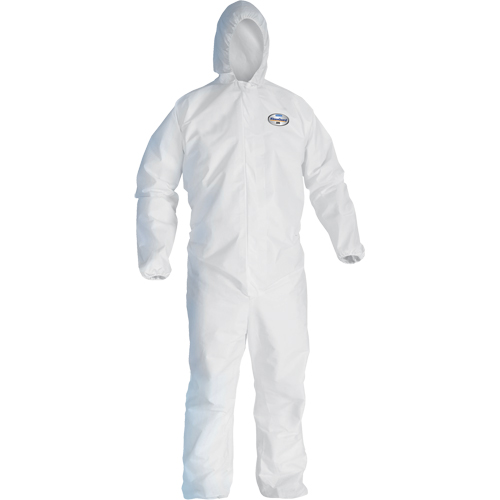 Combinaison Kleenguard A45 contre les liquides, les particules de pr&eacute;paration des surfaces et la peinture, Petit, Blanc, Micropore Industrial Sales