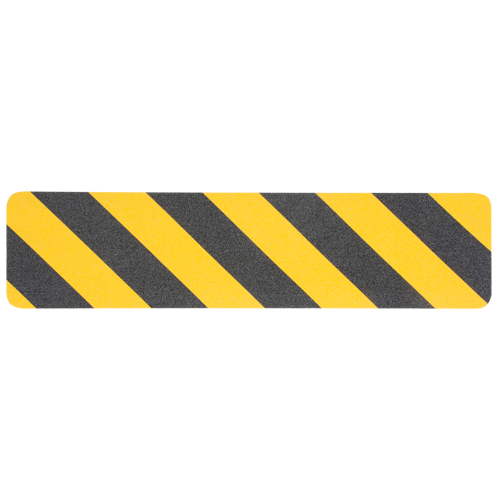Premium Anti-Skid Tape, 6" x 24", Black & Yellow Industrial Sales