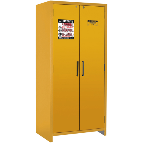 Armoire d'entreposage 90 minutes s&eacute;curitaire et conforme &agrave; la norme EN, 30 gal., 2 Porte(s), 35,16" La x 76,89" h x 24,21" p Industrial Sales